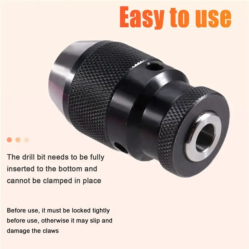 EYFL-B10 0.5-6MM Heavy-Duty Automatic Drill Chuck, Self-Tightening Tool Holder For Efficient Work