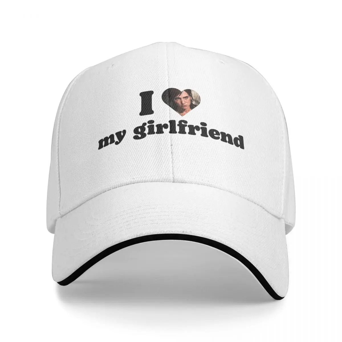 Unisex I Love My Girlfriend Ellie Williams Hats Sport Baseball Caps Snapback Caps The Last Of Us Dad Hat Trucker Hat Racing Cap