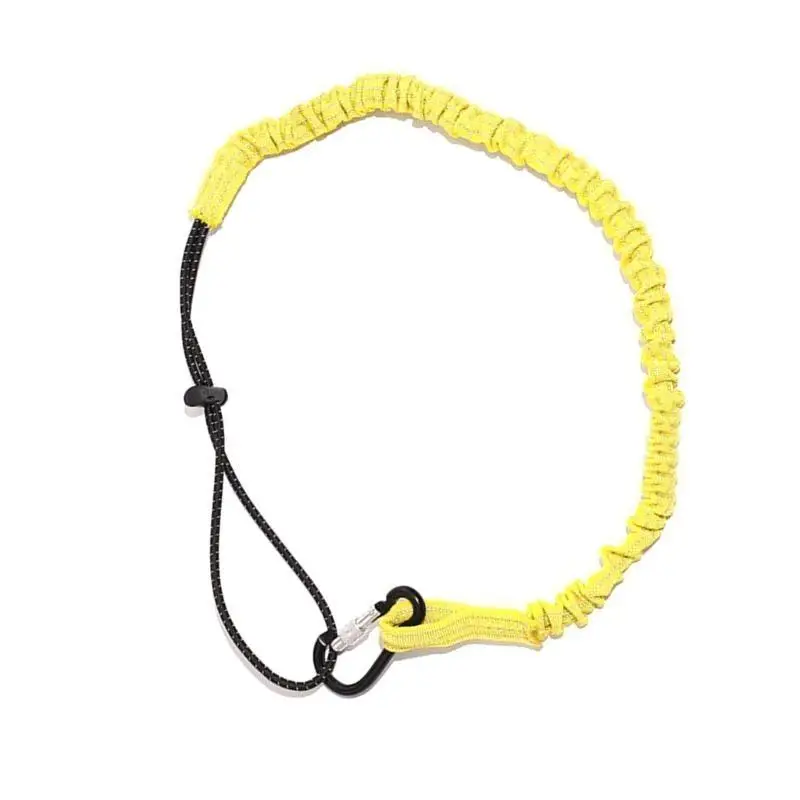 652F Nylon Bungee Tether Tool Lanyard With Screw Locking Carabiner Anti-Falling Safety Rope Durable Tool Lanyard Easy to Use