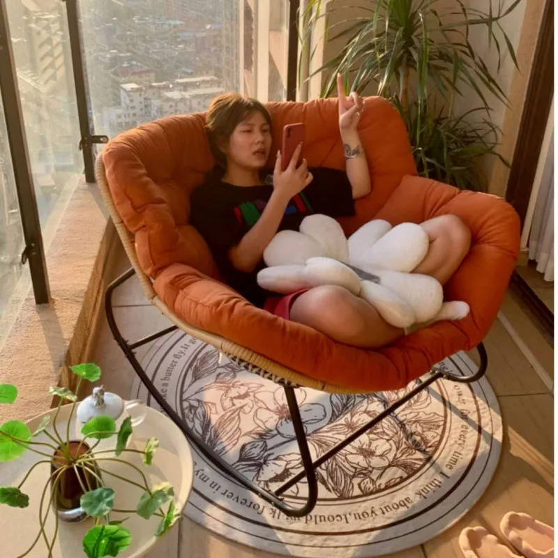 

Single rocking chair Adult recliner Balcony Home sofa chair Leisure lazy bedroom Living room Internet celebrity