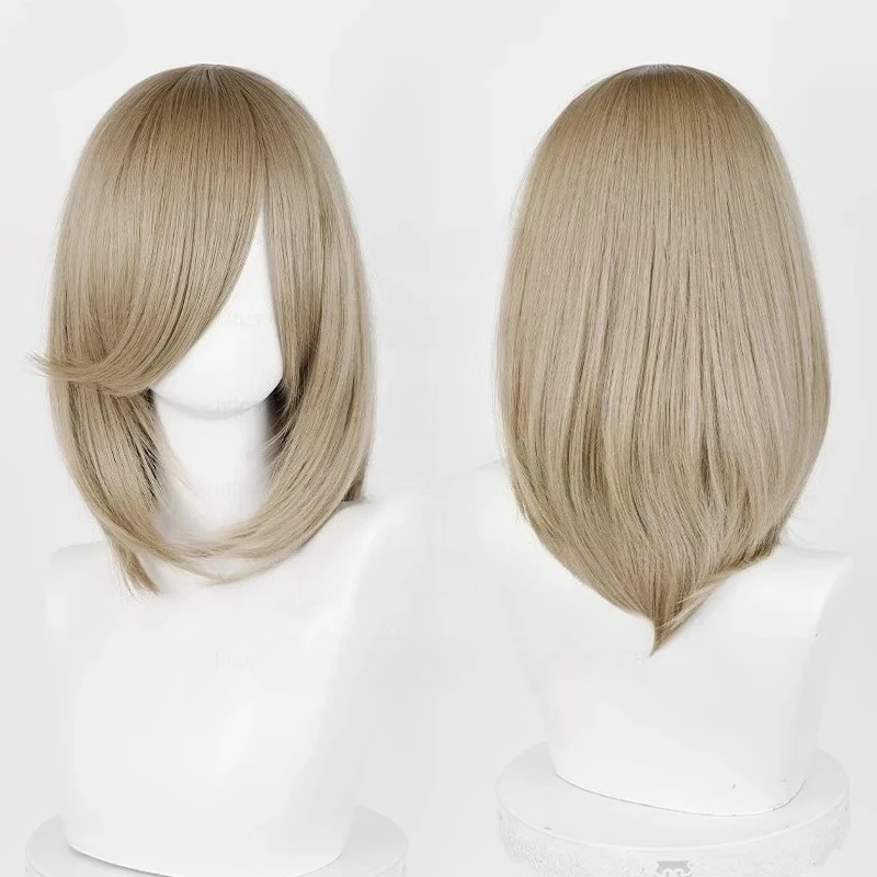 Anime 40cm Medium Basic Bang Blond Wig
