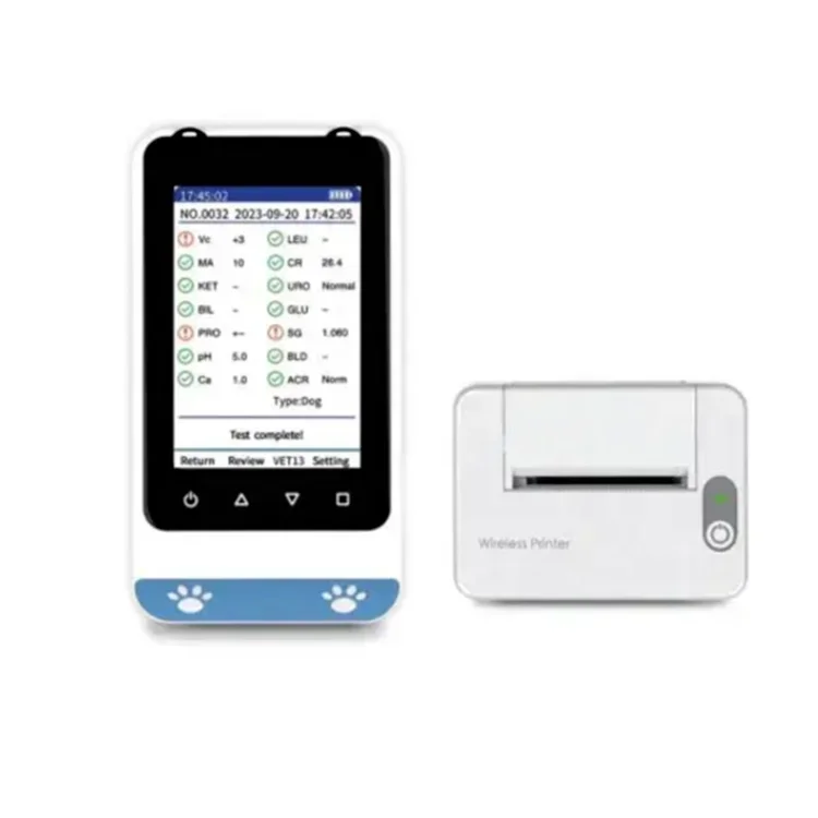 Veterinary Instrument Test Equipment Handheld Vet Urinalysis Analyzer Machine for Animal Pet