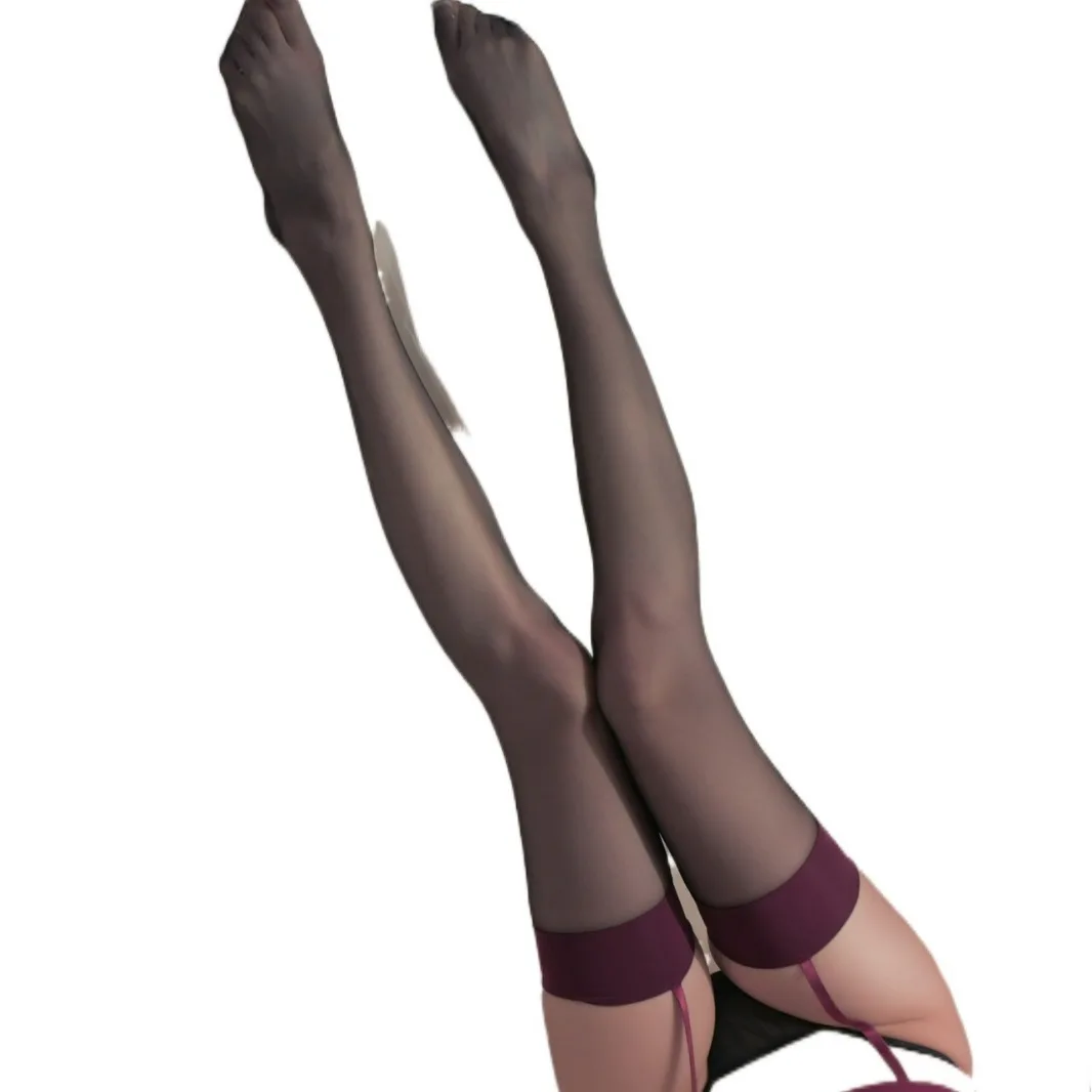 جوارب متكاملة بحمالات Huamuyan H132 جديدة لعام 2025 جوارب نسائية بألوان متباينة بالإضافة إلى جوارب