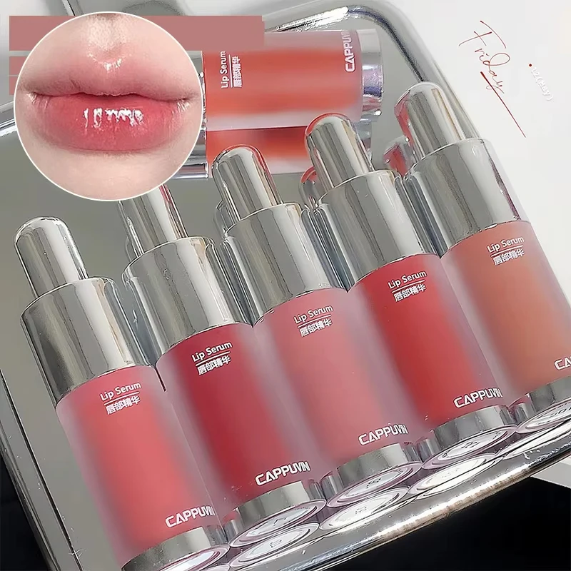 Cappuvini bouteille brillant à lèvres miroir hydratant finition Non collante effet verre brillant à lèvres pour les lèvres semblables à la gelée lumière longue durée