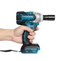 Cordless Impact Wrench Kit Compatible 1/2 Inch 520Nm Brushless Socket Set for Makita 18V Impact Driver with Hook No Battery