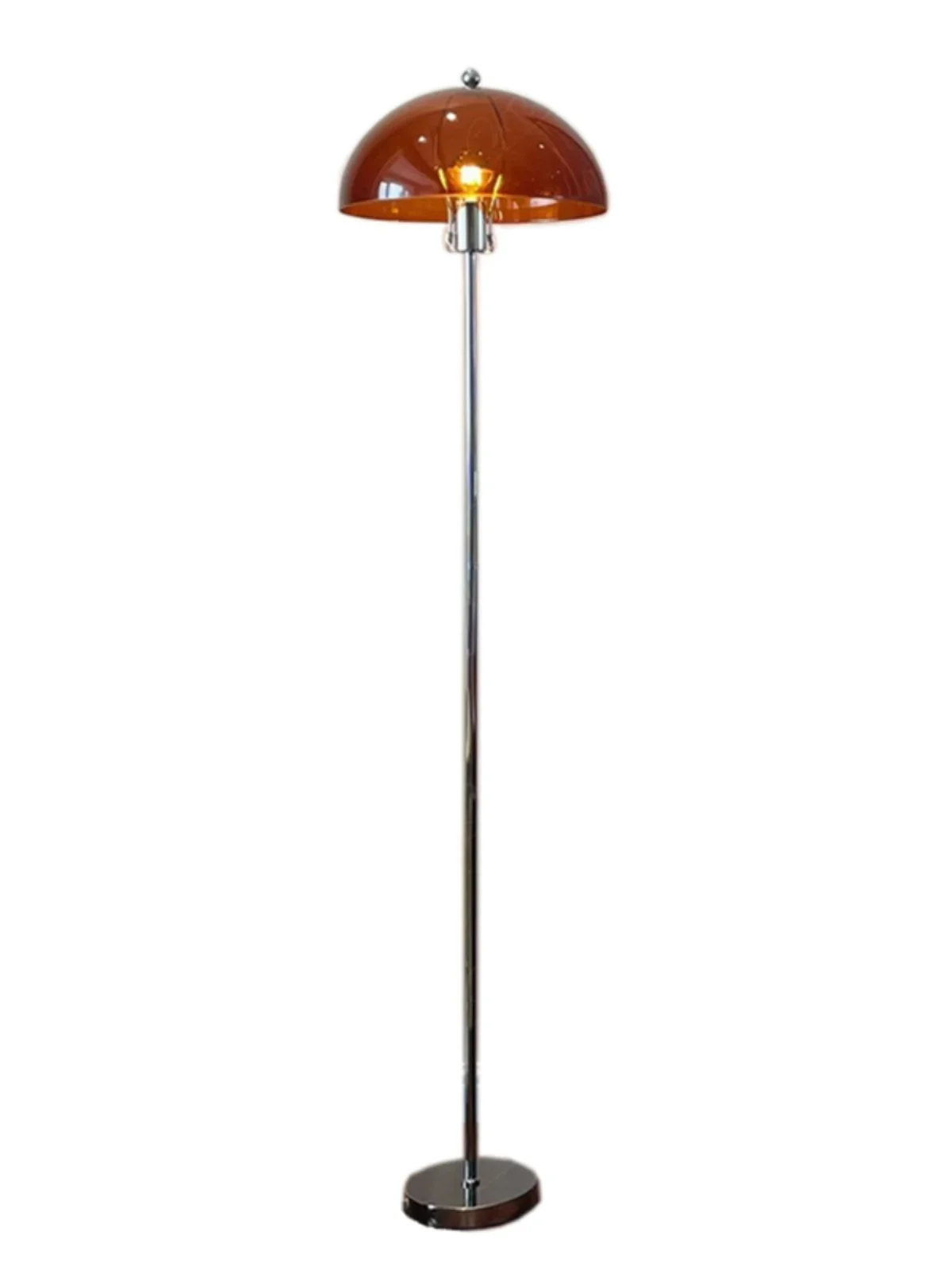 Medieval living room floor lamp simple and transparent bedroom atmosphere decoration lampshade retro style floor lamp