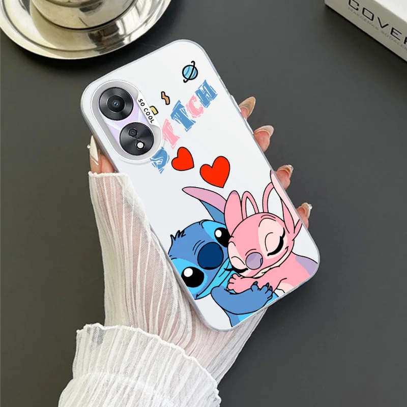 Disney Stitch and Angel For OPPO Realme 5 8 10 11 i Pro C 2 15 20 21 31 33 35 53 55 9i Colorful Phone Case Soft Funda Silicone