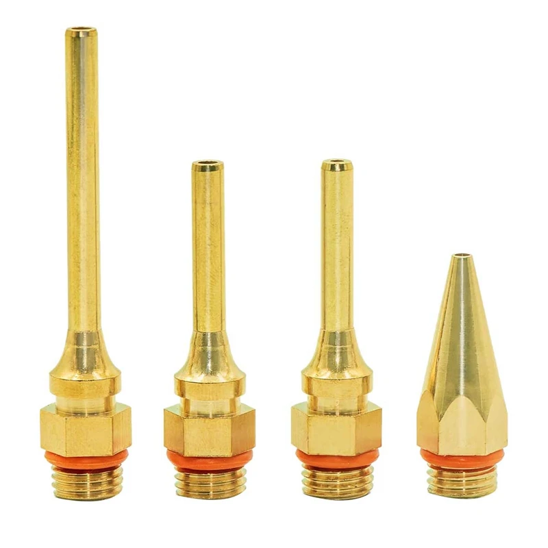 [B17B!】 Power Fine Tip Glue Guncopper Nozzles Set For Hot Glue Guns - 4 Pack Copper Nozzles Kit Full Size Dual Temp Hot Melt Glu