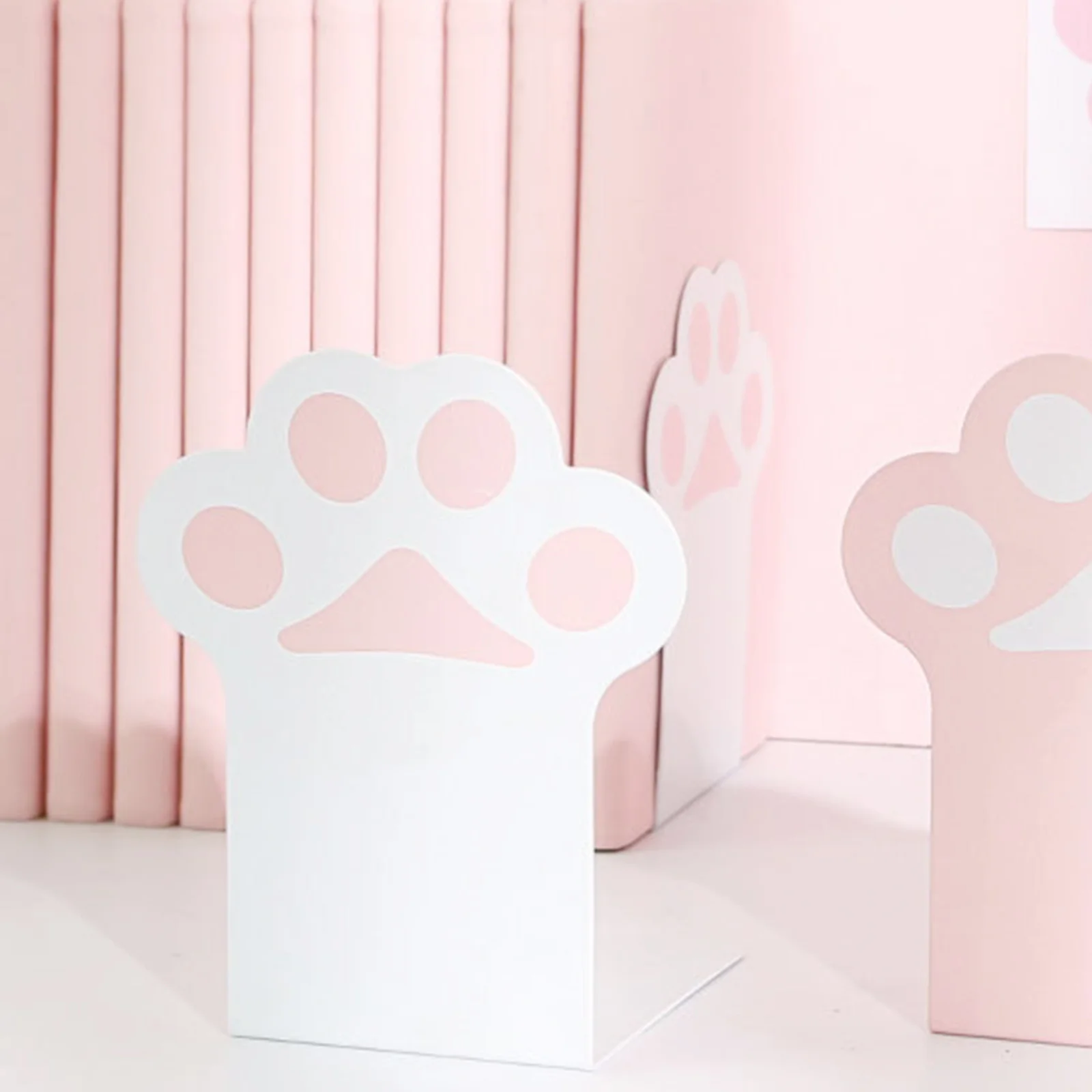 قطعتان من حامل الكتب المعدنية المصنوعة يدويًا، منظم كتب متعدد الأغراض لملف مكتب الدراسة المكتبي #2