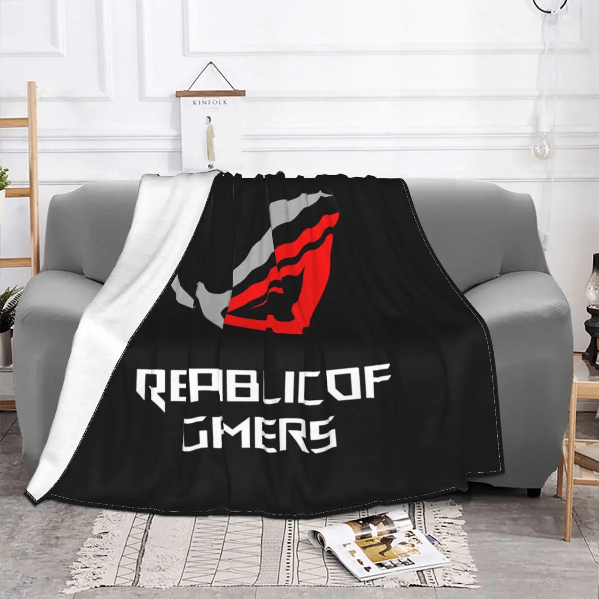 Asus Rog Republic Of Gamers The Choice Of Champions Blanket Thicken New Style Mechanical Wash