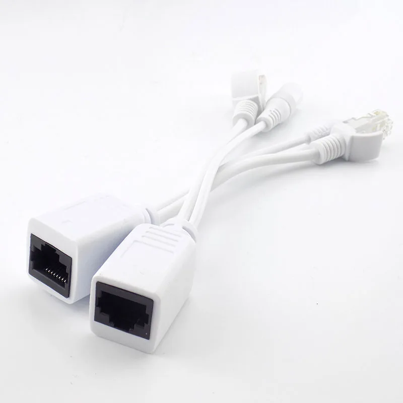 1 Paar Poe Kamera Splitter 12V Power Injektor Poe Adapter Kabel CCTV Zubehör Anschluss Netzteil für Überwachungs kamera