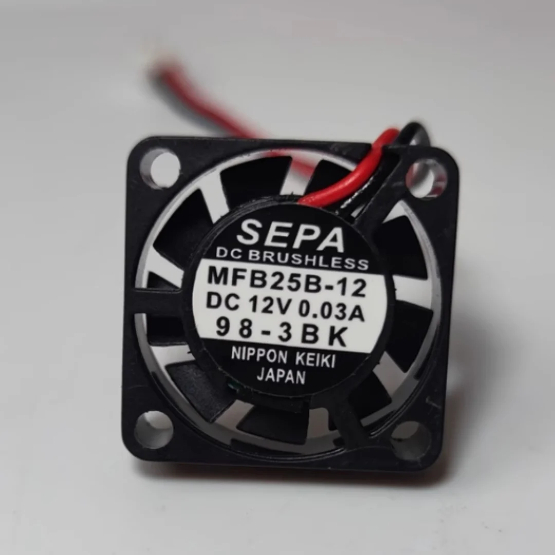 

SEPA Cooling Fan 2.5CM Micro 2507 12V0.03A MFB25B-12 2-Wire Cooling Fan