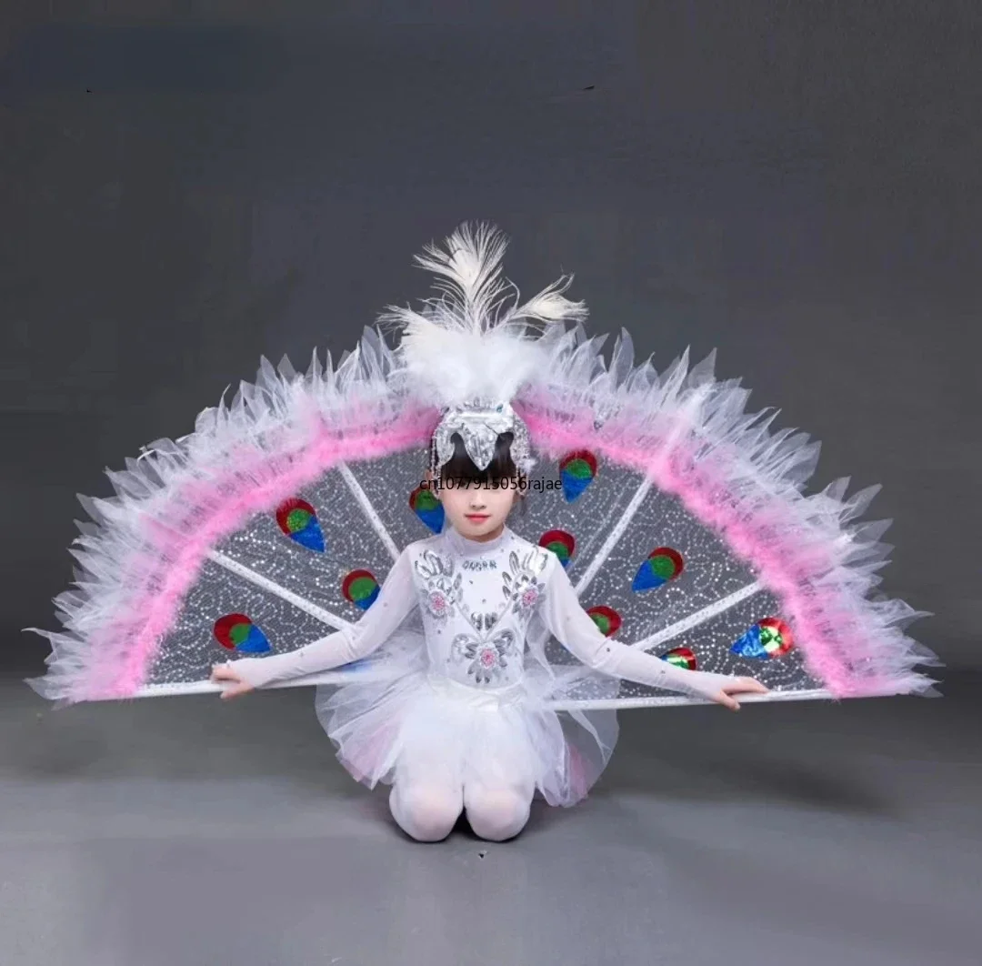 

Children's Costume Female Ethnic Dance Dai Peacock Dancing Dress Performance Wear