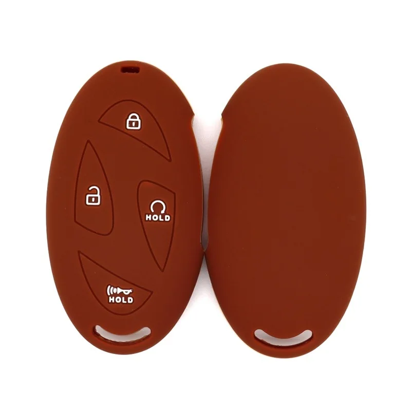

Silicone Car Key Case for Hyundai Smart Keys - Universal for 5-7 Buttons, Fits Grandeur GN7 Protective Key Cover Accessories