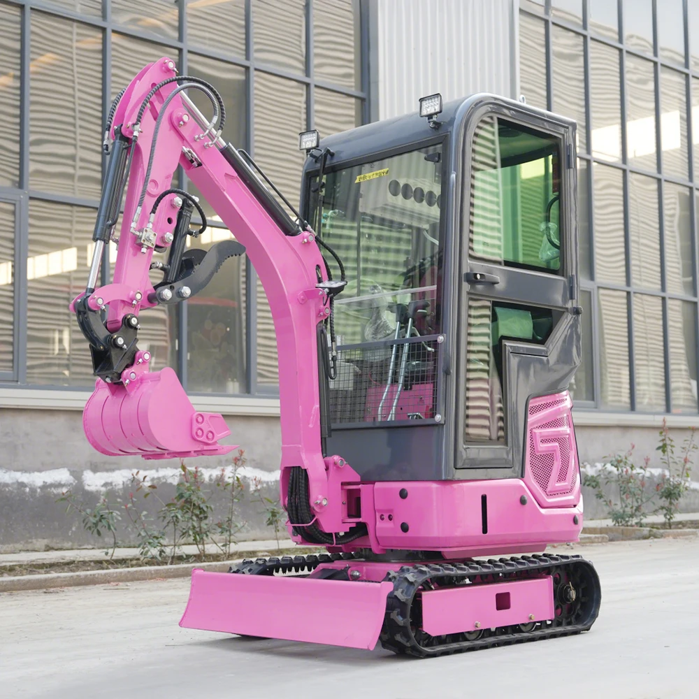 

Free Shipping CE EPA 1.2 Ton Mini Excavator Crawler Home Small Digger All Terrain Diesel Hydraulic Micro Bagger With Sunshade