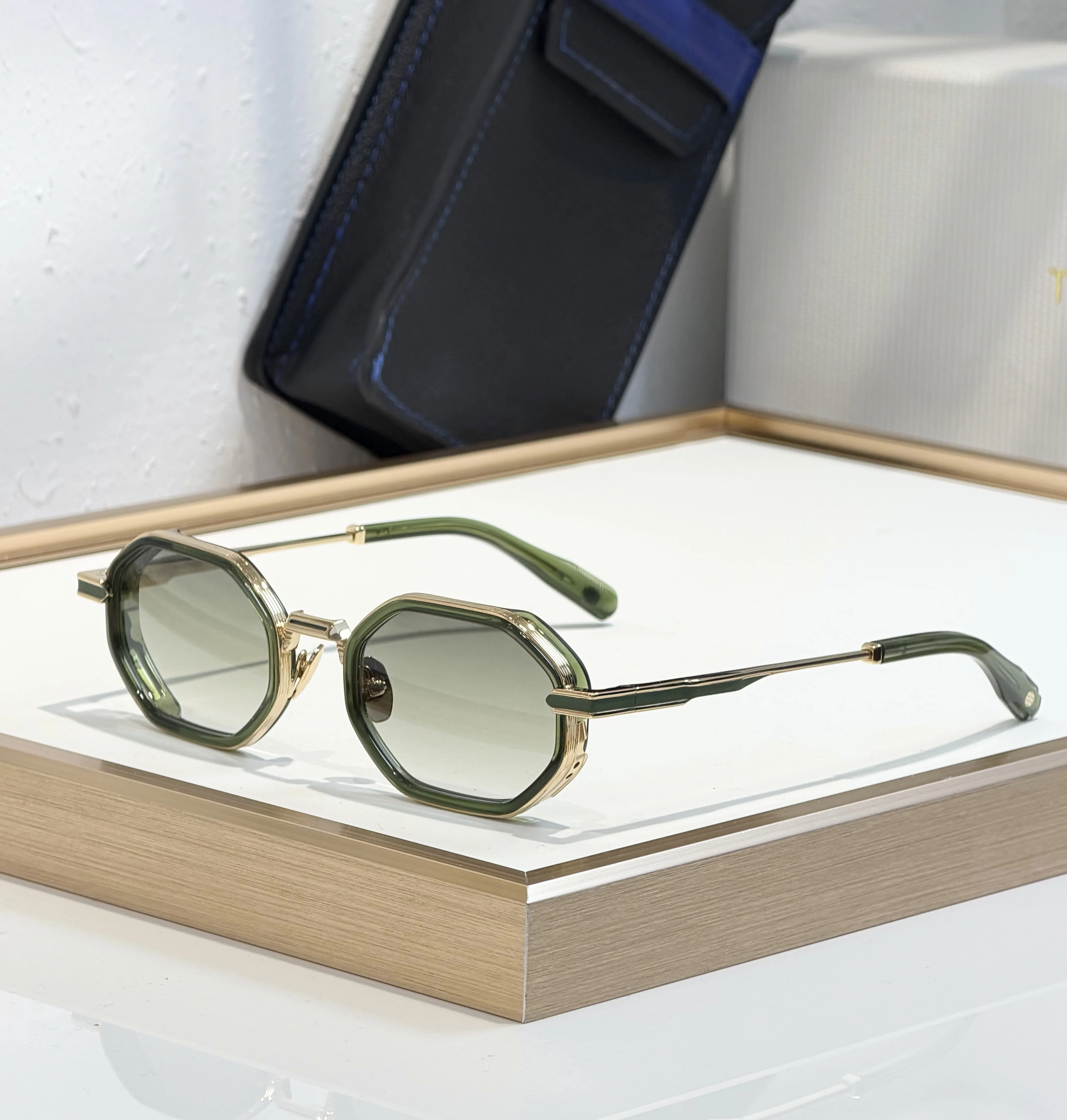 2026 Oval Acetate Titanium Sunglasses Men Women UV400 Luxury Elegant One Piece Hinge Elliptical Frame Vintage Retro Fashion
