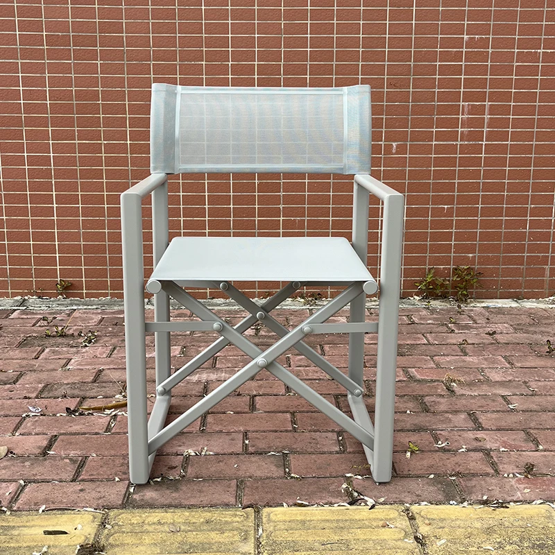 Folding Hand Carry Chair Garden Travel Outdoor Furniture Patio Director Modern Aluminum With Mesh Folding Chair