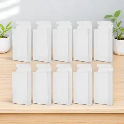 

10Pcs Clear Plastic Cassette Holder Box Compact Lightweight Dustproof Waterproof Display Case Plastic Cassette Case