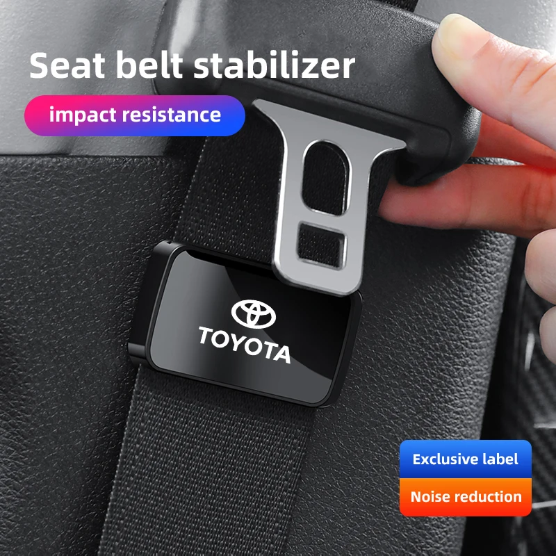 

Magnetic Car Seat Belt Holder Stabilizer Auto Accessory For Toyota Corolla Camry Prado Cruiser Highlander Prado Crown CHR Avalon