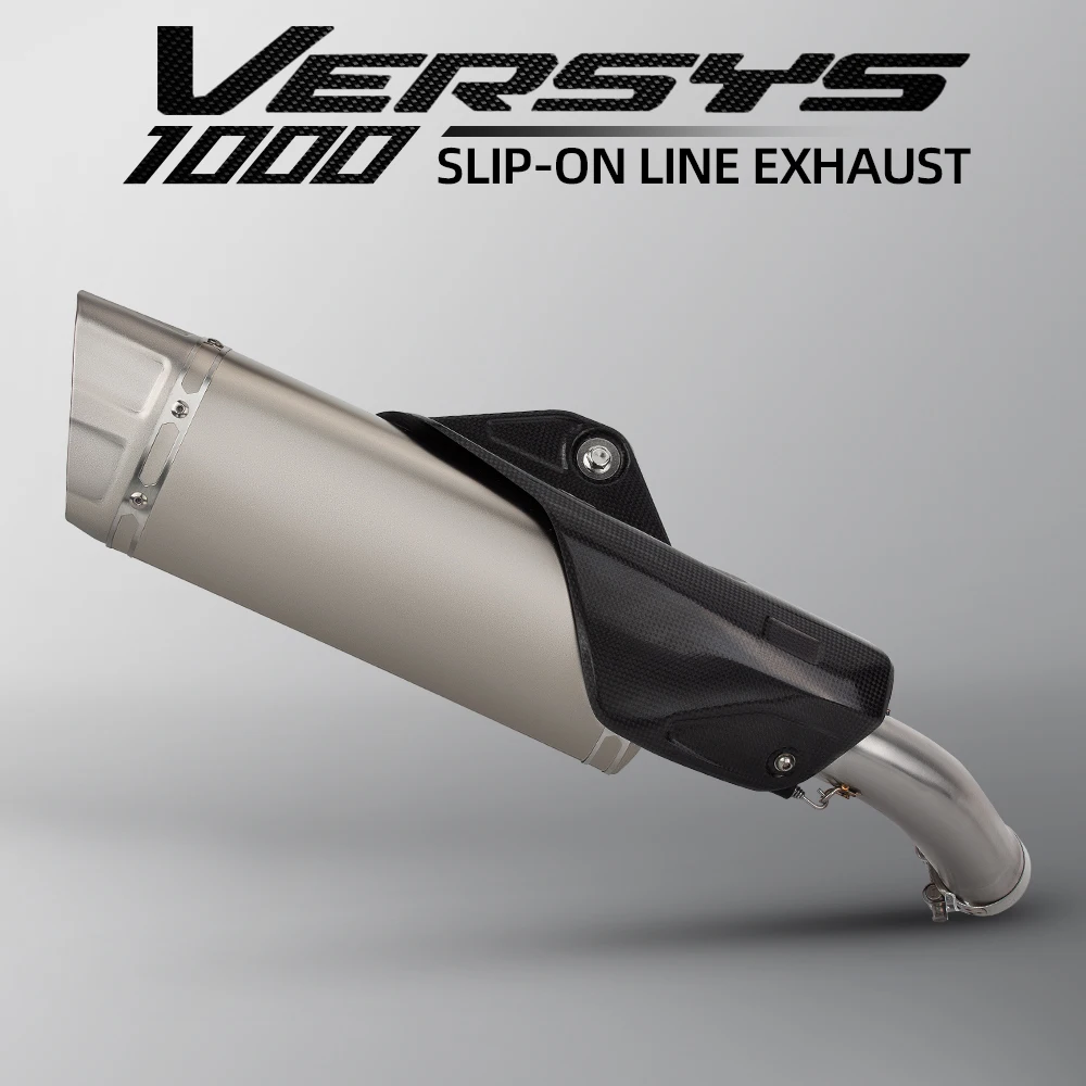 

Для Kawasaki Versys 1000 VERSYS1000 Модифицированная средняя звеньевая труба выхлопная система мотоцикла выхлопная система с крышкой из углеродного волокна глушитель