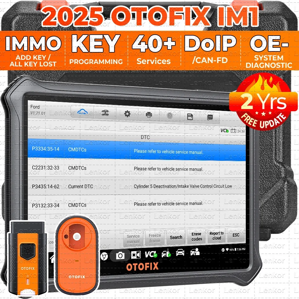 

OTOFIX IM1 IMMO Key FOB Программирование Полная система Диагностический сканер OE Уровень OBD2 Сканер с пропамером XP1 2-летнее бесплатное обновление