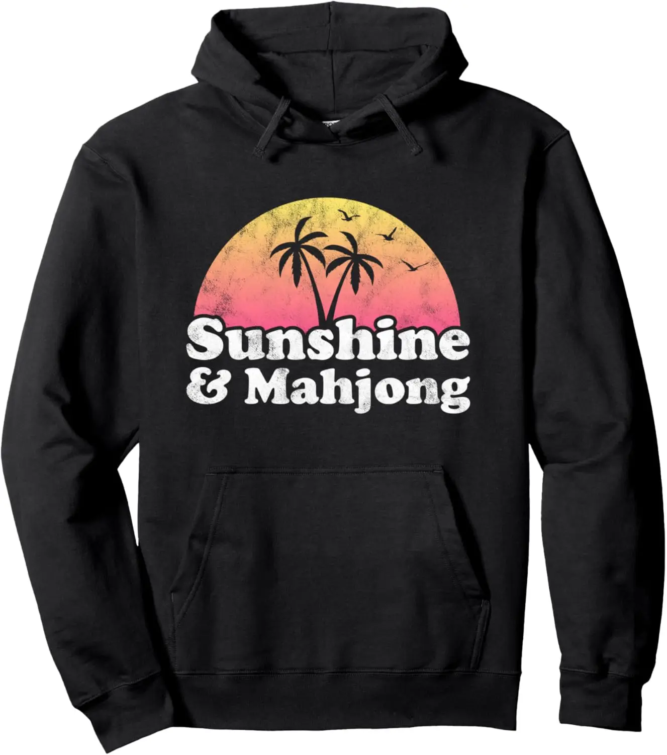 

Пуловер с капюшоном Sunshine and Mahjong с принтом, оригинальный дизайн, подарки, толстовка с капюшоном, настраиваемая толстовка, женская и мужская толстовка