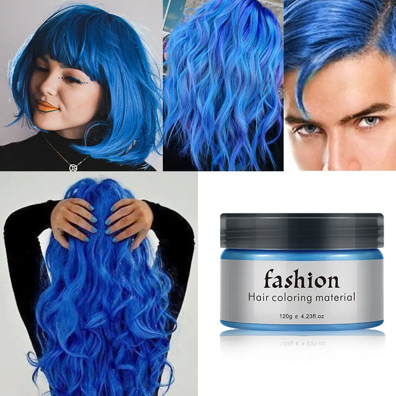 

Color Clay for Hair - Temporary Hair Dye, Easy to Wash – Easily Create Creative and Colorful Hairstyles for Holiday Events