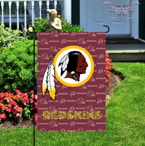 Vintage Washington Redskins garden flag double sided 12