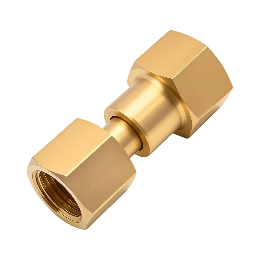 Brass Cylinder Adapter CGA-320 To CGA-580 Adapter For Various Welding Environments Multifunctional Welding Adapter