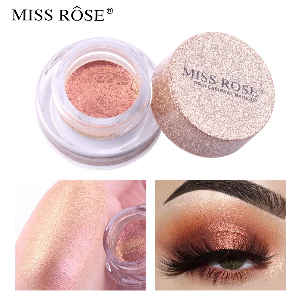 MISS ROSE Enkele kleur Bling Diamond Super Glitter Oogschaduw Make-up High-light Pigment Glanzende Shimmer Oogschaduw Poeder Cosmetisch