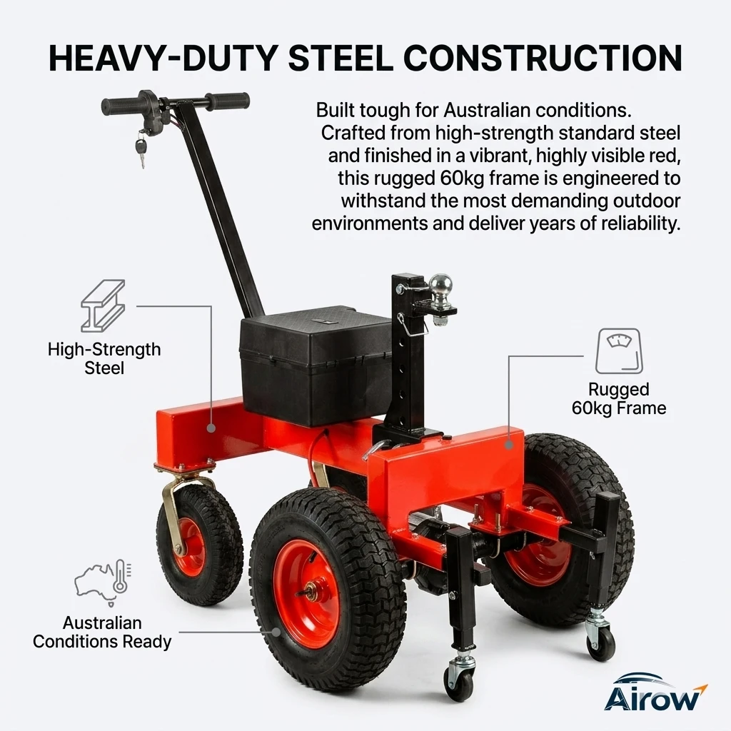 Motorized Trailer Hitch, 3000KG 7000LBS Electric Tug for Caravan Boat, 800W Power Mover, Adjustable Ball Tool for Use