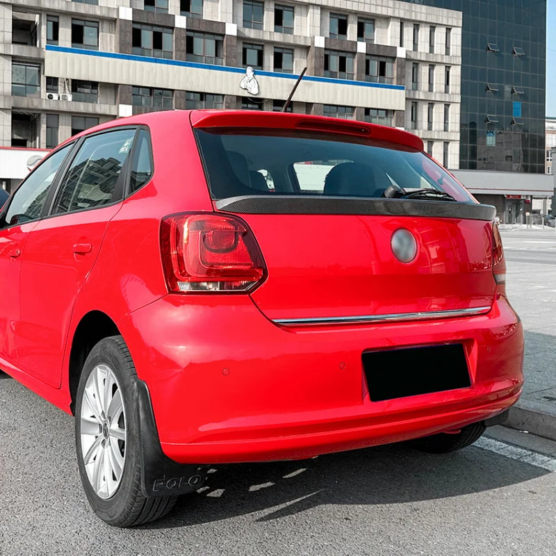 High Quality Piano Black Rear Trunk Spoiler Wing Hatchback Sedan ABS Carbon Fiber Texture Tape Easy Installation Exterior