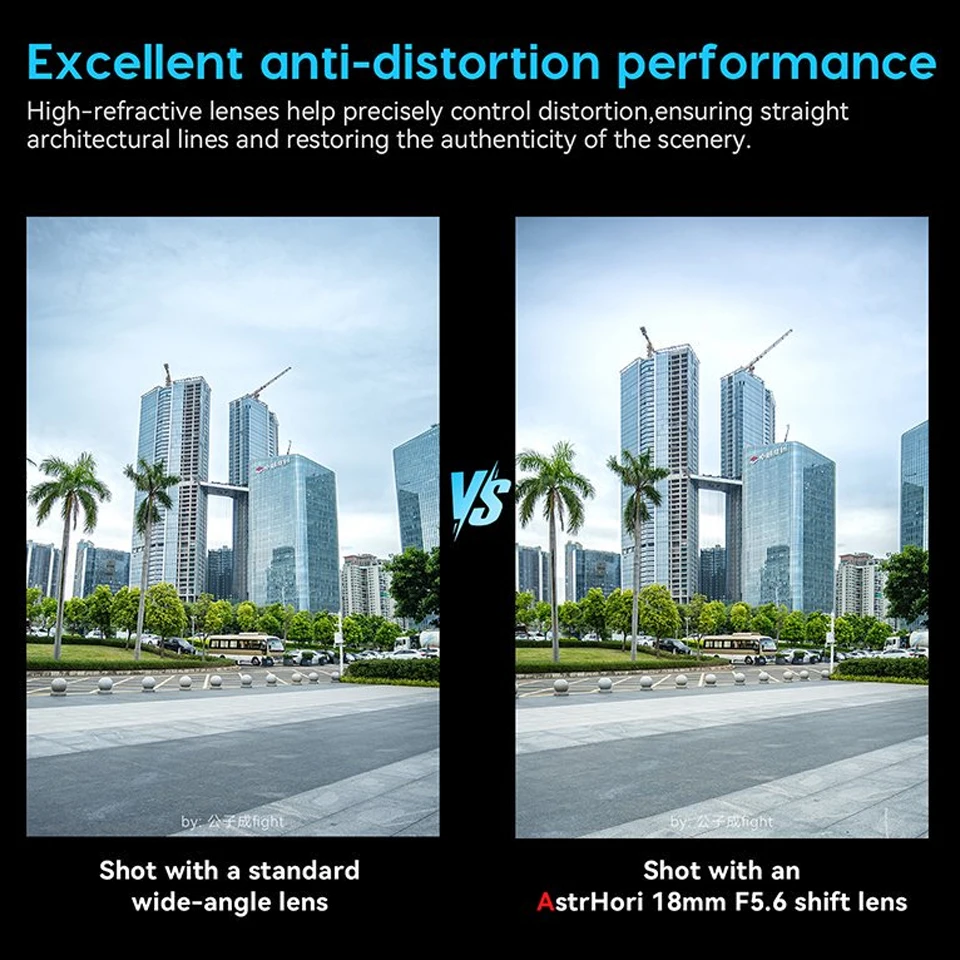 Obiettivo Spostato AstrHori 18 mm F5.6 APS-C 360 °   Obiettivo principale manuale rotante per Sony FS7 A5000 ZV-E10 Nikon Z5 Fuji X-H2 X-T100 Leica T
