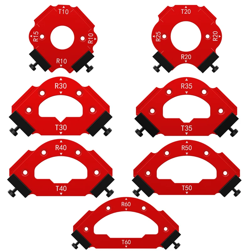 

Corner Jig Router Template Corner Routing Guide Quick Jig Router Bit Template with Removable Clip Arc Cutting Auxiliary Tool