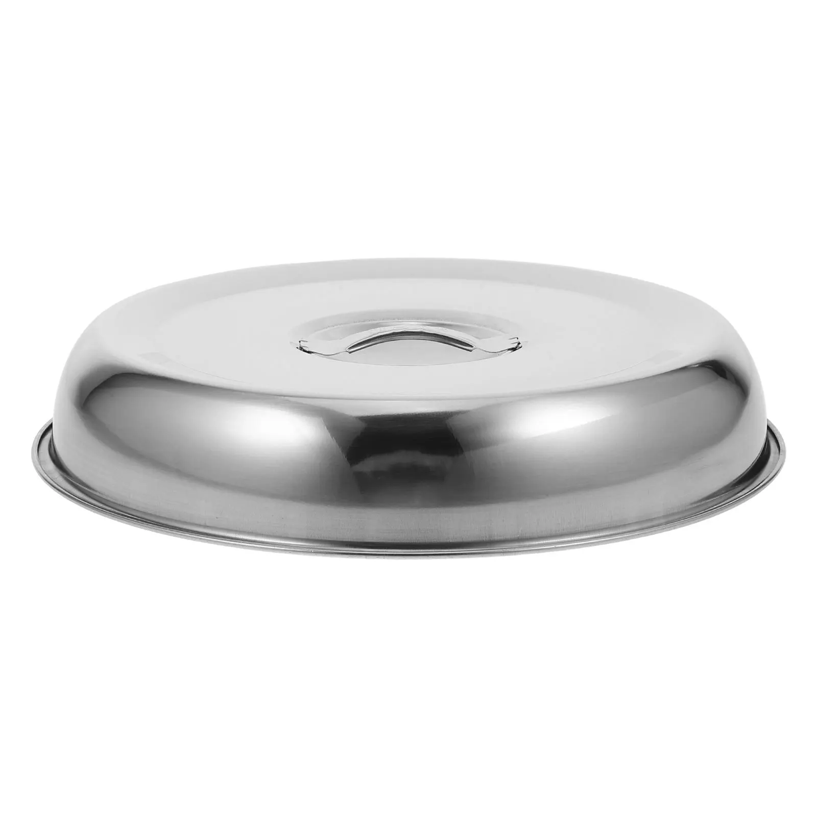 

Round Stainless Steel Food Cover Dome Lid for Steak Protection Heat Retention Elegant Restaurant Home Dining Cloche Accessory