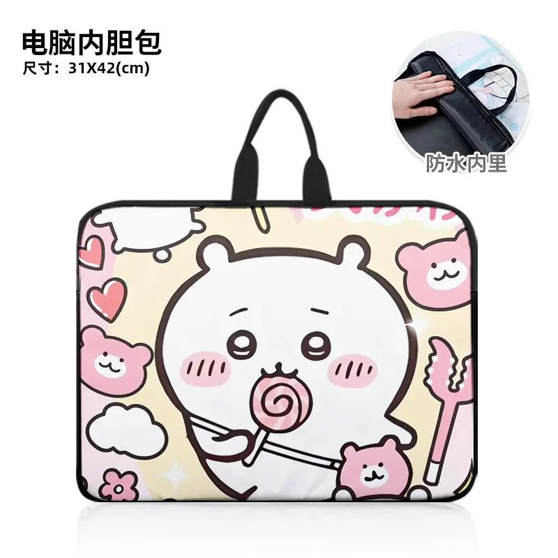 Anime Chiikawa Hachiware Cartoon Notebook Computer Bag Resistant To Dirt Waterproof Computer Liner Bag Bags for Woman