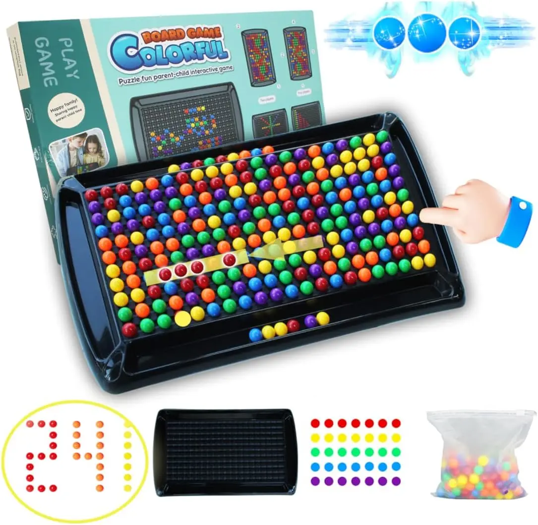 

241PCS Colored Marbles Strategy Board Game for Kids & Adults
