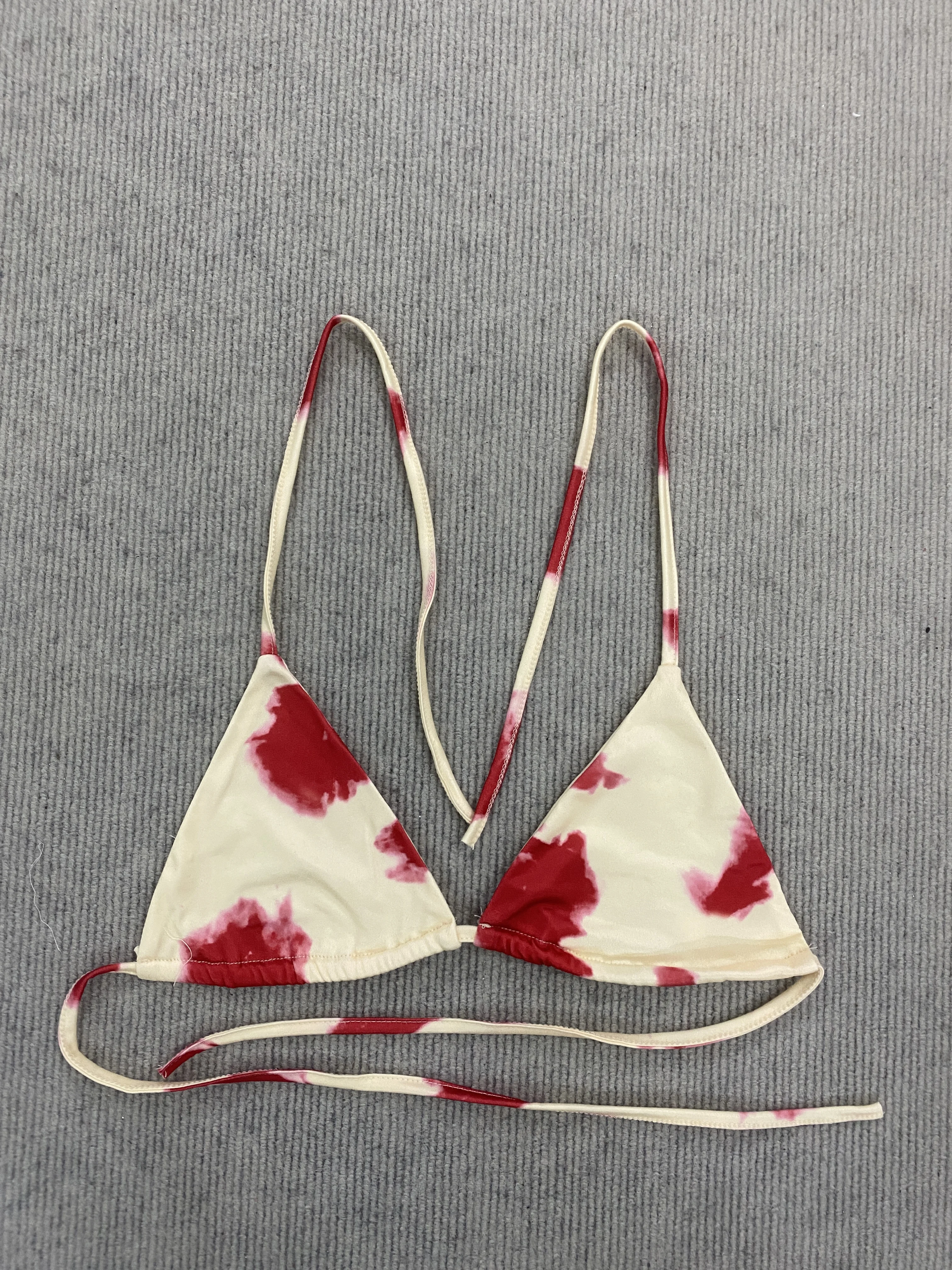 2026 New Women's Tie Dye Bikini Set Triangle String Thong Swimsuit Sexy Halter Beach Vacation Pool Bathing Suit view 5