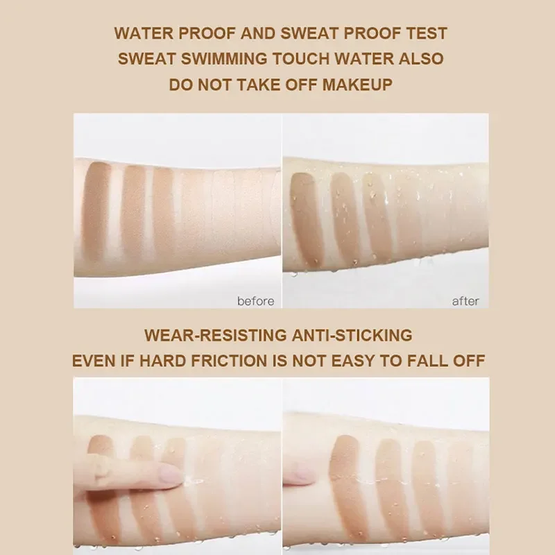 10Ml Tattoo Concealer Foundation Cream Waterdichte Blijvende Cover Acne Vlekken Donkere Kringen Hydraterende Natuurlijke Gezichtscosmetica