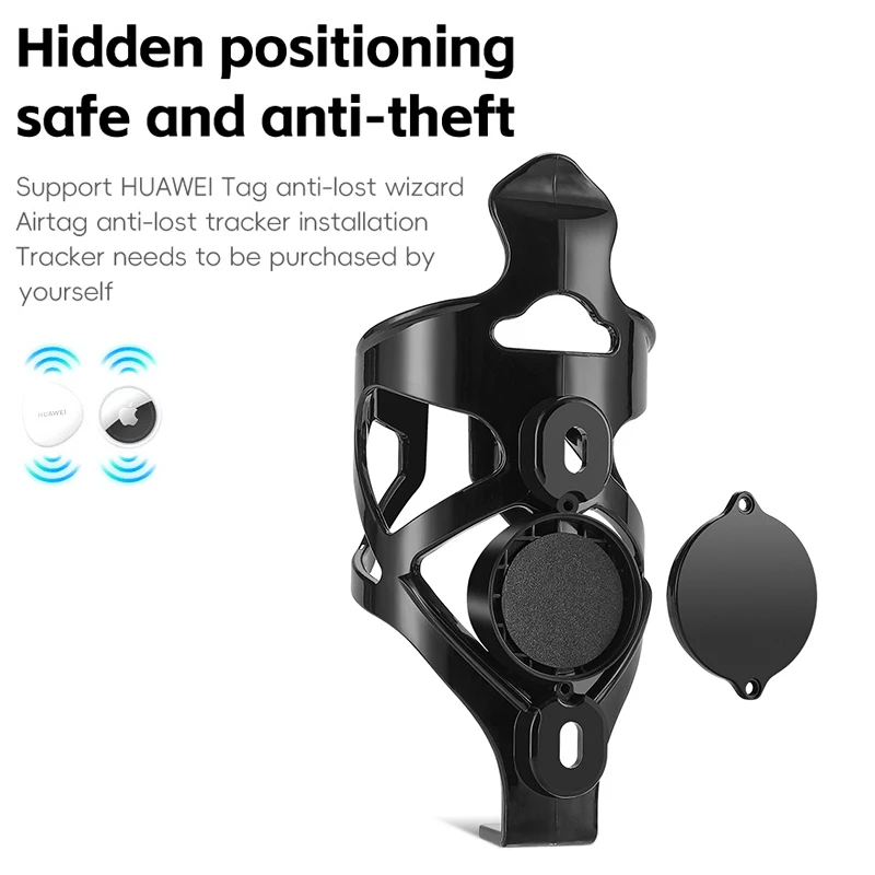 WEST BIKING Bicycle Water Bottle Rack Road Bike Airtag Positioning Anti-Theft Bottle Rack Mountain Bike Cycling Water Cup Rack