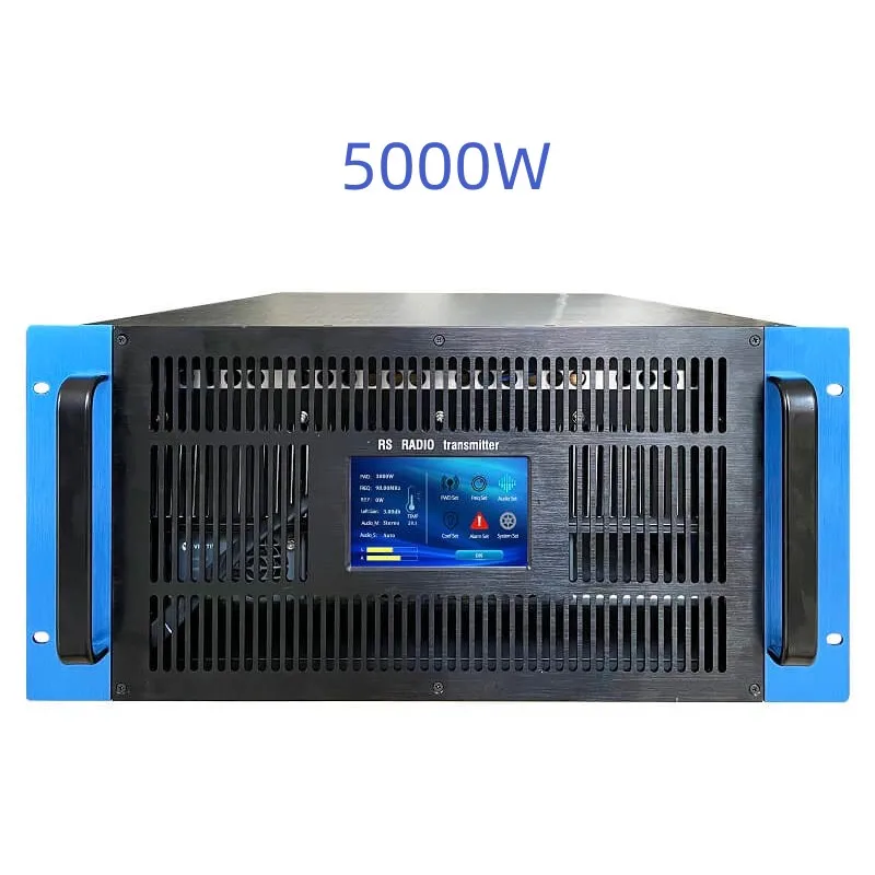 Touch Screen Broadcast Equipment 5kw 5000 Watt Fm Transmitter