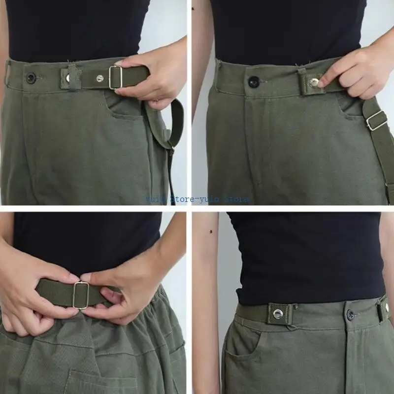 X7XB Fastener Elastic Belt Waistband Casual Wear Waist Strap Waist Shaping Band Adjustable Pants Belt Waist Accessories