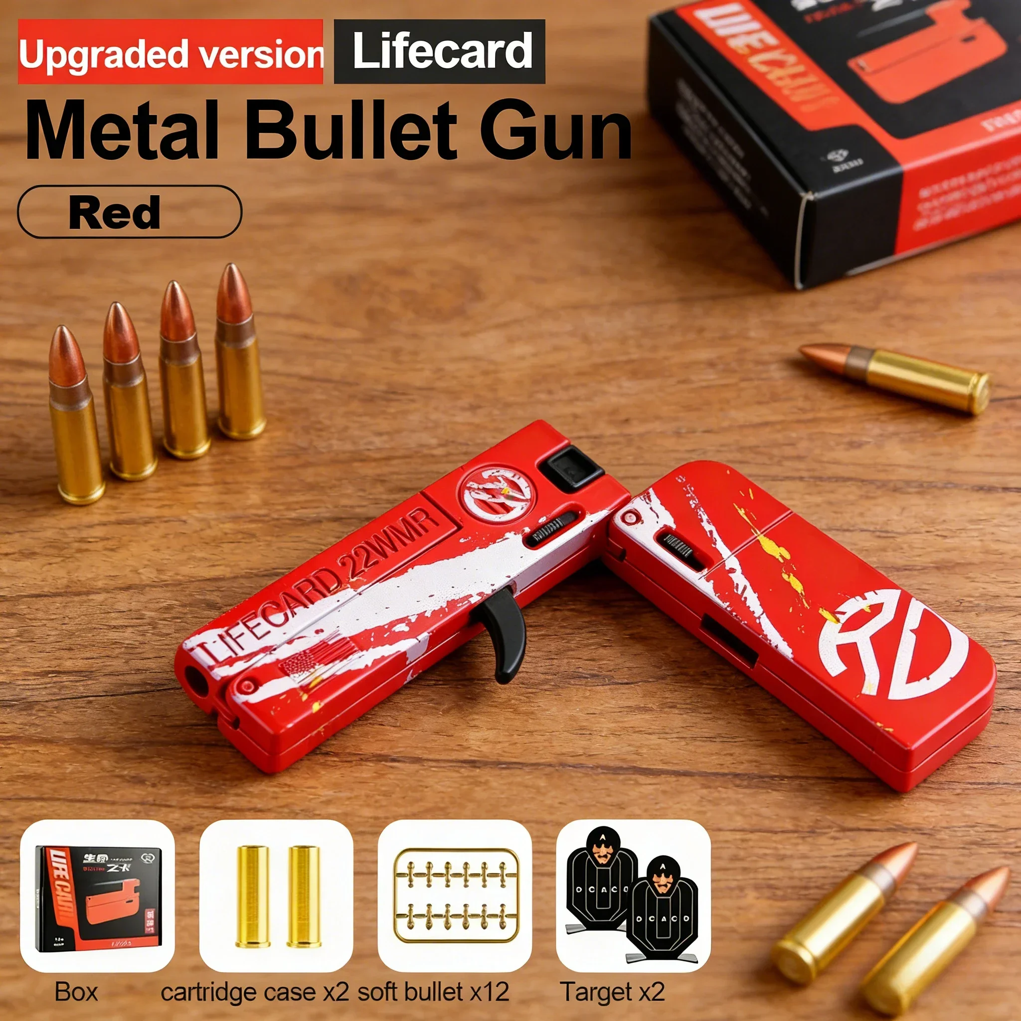 Life Card Speelgoedpistool Mini-pistool Speelgoed voor Jongens Klein Pistool Ziet er Echt Uit Leeftijd 8+ Verjaardagscadeau Dropshipping Shopify