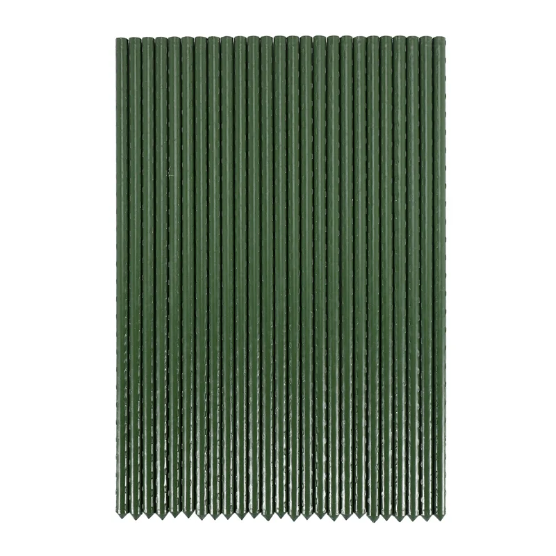 Набор садовых кольев PORK-25 в упаковке, металлическая клетка для растений с пластиковым покрытием, опоры для лазания для помидоров, деревьев, огурцов, заборов, бобов, 40 см