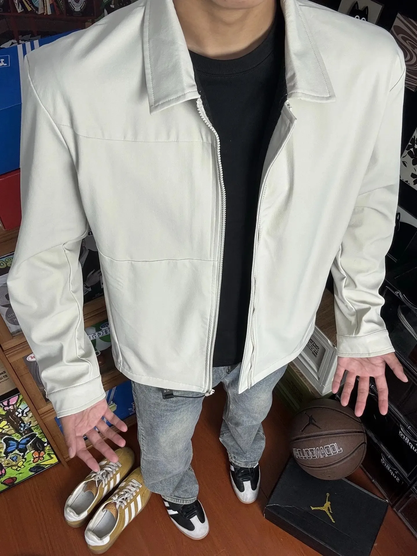 

Cleanfit Men's Autumn Jaet Adstrative Sle Tee-Proof American Design ort Baseball Coat Breathable Polyester Fabric