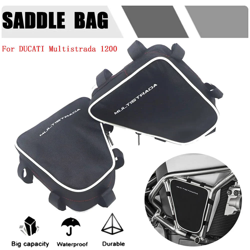 

Motorcycle Frame Crash Bars Waterproof Bag Repair Tool Placement Bag For Ducati Multistrada 1200 Multistrada1200