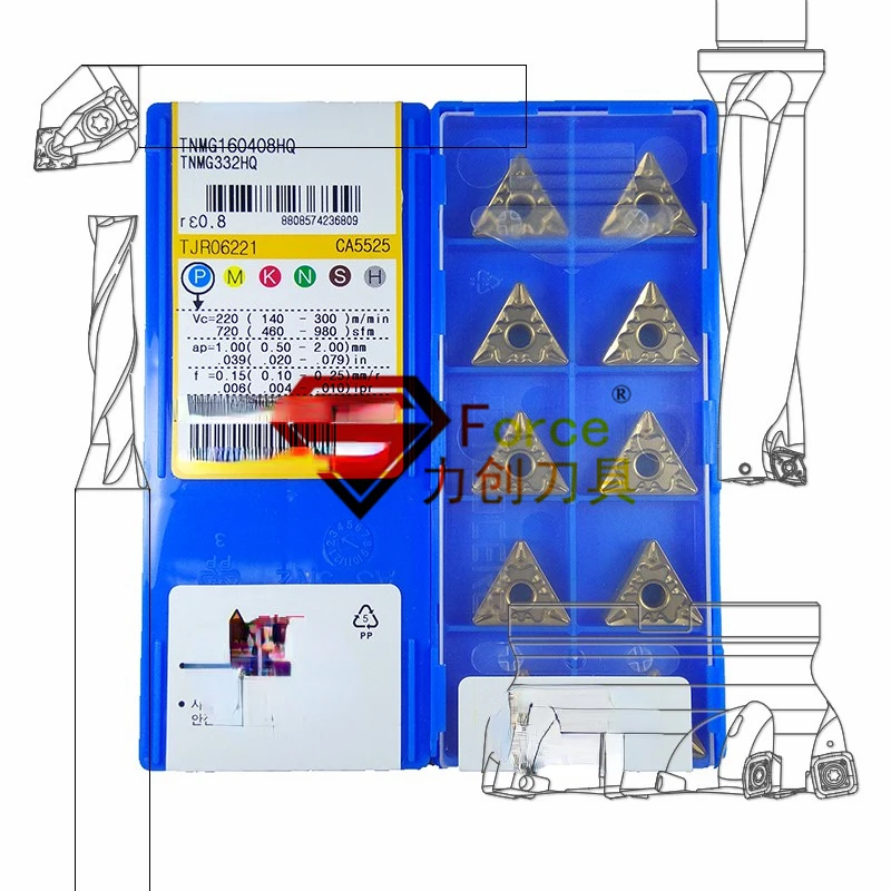 

CNC Blade TNMG160404/160408HQ CA5525 Machining Steel Parts Accesorios Para Auto R134a