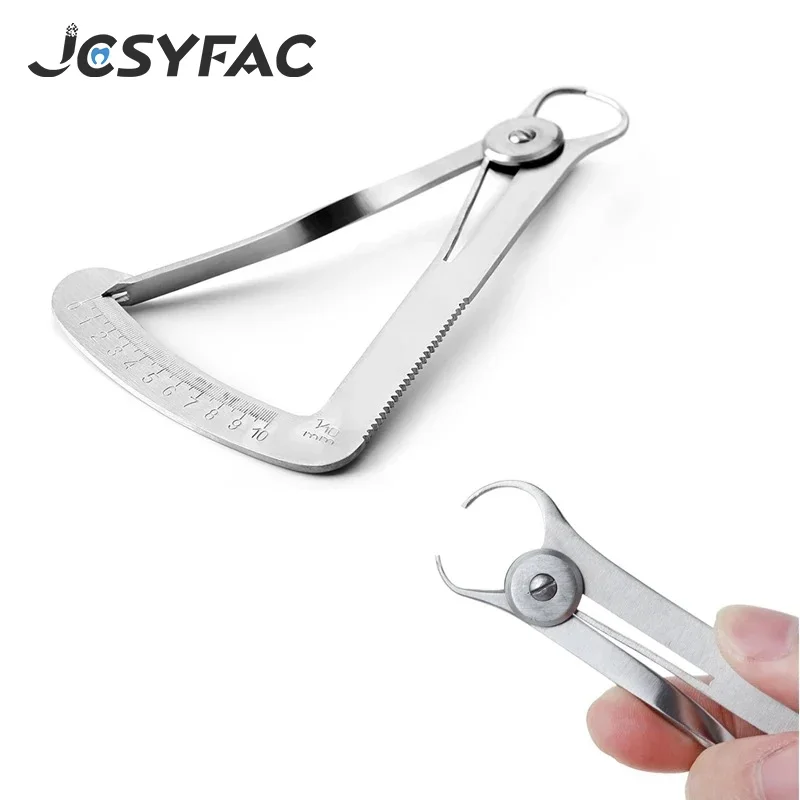 

1PCS Stainless Steel Measuring 0-10mm Dentistry Surgical Instruments Tools Dental Orthodontic Caliper Ruler For Wax Crown Gauge