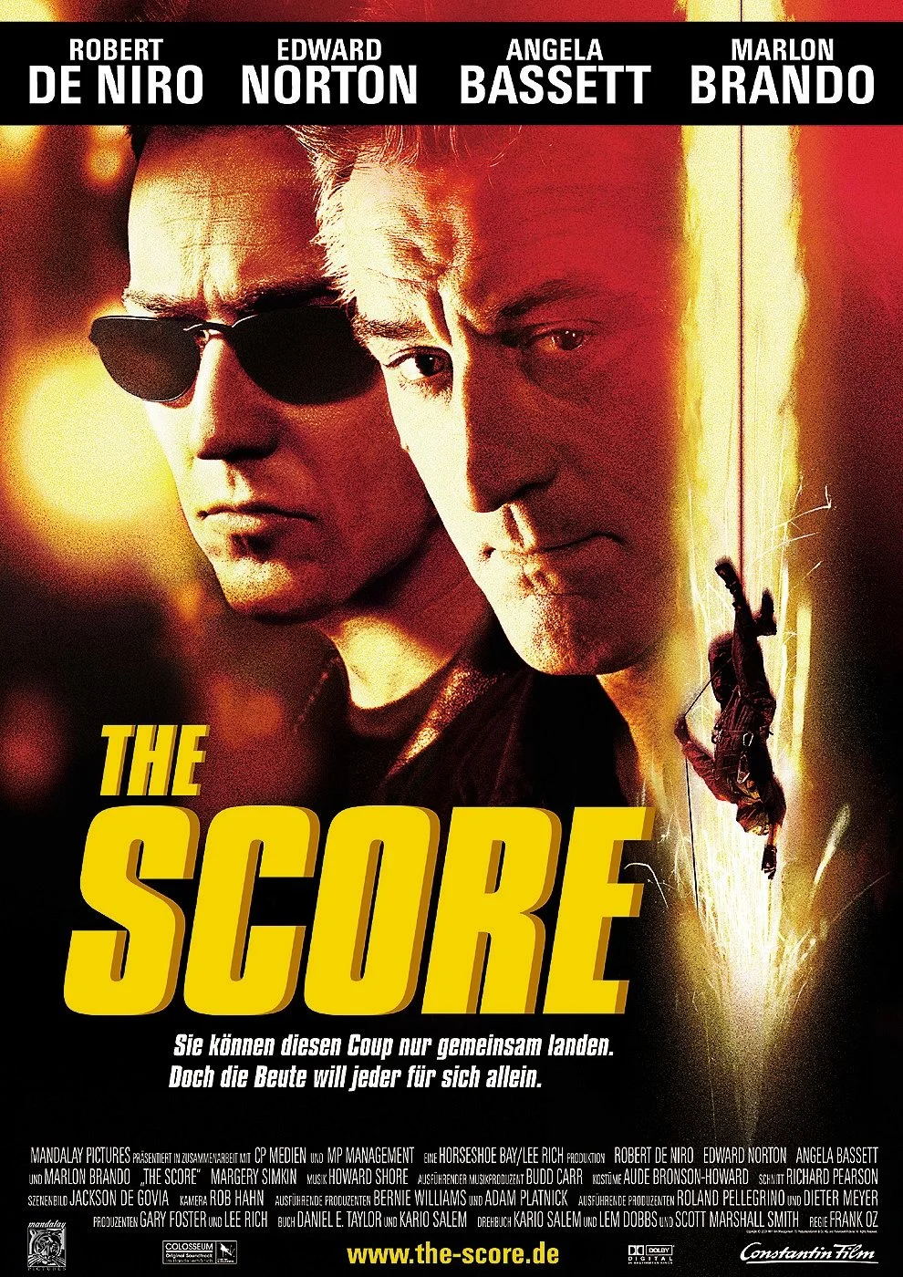 Movie The Score (2001) Poster Printing Home Decor Wall Art Painting