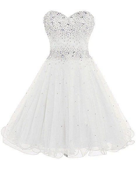 

ANGELSBRIDEP Sweetheart Homecoming Dresses Vestidos De Festa Sparkly Crystal Beading Birthday Graduation Party Gown HOT